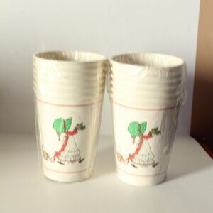 Holly Hobbie Paper Hot Cold Cups 255Ml Lot of 12 Cups